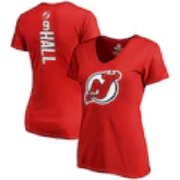 Women's Plus Size New Jersey Devils Taylor Hall Branded V Neck T-Shirt 3xl NWT - Picture 1 of 4
